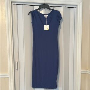 See you Monday long body fitting dress